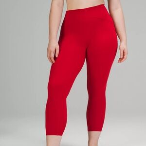 Lululemon Women's InStill High-Rise Tight 25" Legging, Red, Size 14 (NWT)